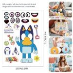 Cute Anime Face Stickers - 16 Sheets for Kids