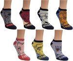 Naruto Shippuden Color Block 7-Pack Ankle Socks