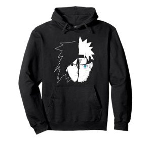 Naruto Shippuden Sasuke Split Face Hoodie