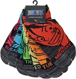 One Piece Characters 7-Day Ankle Sock Pack