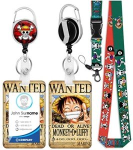 Cute Cartoon Anime Skull Lanyard Badge Holder