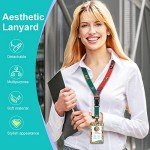 Cute Cartoon Anime Skull Lanyard Badge Holder