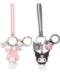 My Melody & Kuromi Cute Anime Keychain Set