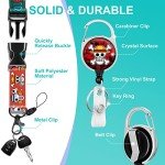 Cute Cartoon Anime Skull Lanyard Badge Holder