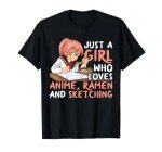 Anime Lover Ramen and Sketching T-Shirt