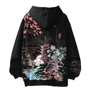 Sakura Hoodie: Y2K Anime Harajuku Style