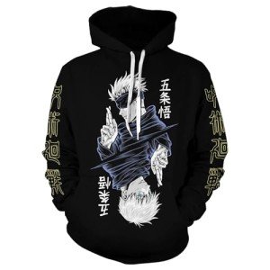 Gojo Satoru Hoodie Cosplay Sweatshirt - Style 1