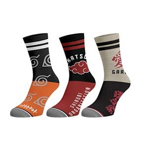 Naruto Shippuden Clan Logos Mid-Calf Crew Socks