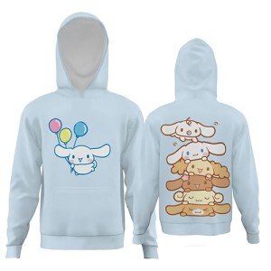 Kawaii Anime Hoodie for Girls - Blue Pullover