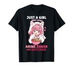 Anime Ramen Lover Sketching T-Shirt for Fans
