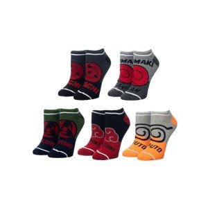 Bioworld Naruto Colorblock Ankle Socks 5-Pack