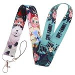 Kawaii Anime Family Badge Card Holder Set