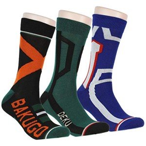 My Hero Academia Deku Bakugo Crew Socks Set