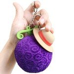 One Piece Plush Luffy Devil Fruit Keychain