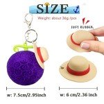 One Piece Plush Luffy Devil Fruit Keychain