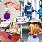 One Piece Plush Luffy Devil Fruit Keychain