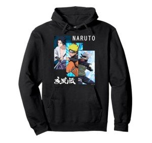 Naruto Shippuden Kanji 3-Panel Pullover Hoodie