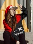 Aueoero 3D Anime Graphic Hoodie for Teens