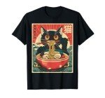 Kawaii Cat Ramen Graphic Tee – Anime Gift