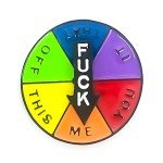 Lucky Wheel Enamel Pin - Fun Rotatable Design