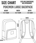 Dynamic Pokémon Gamer School Backpack with Adjustable Straps