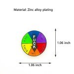 Lucky Wheel Enamel Pin - Fun Rotatable Design