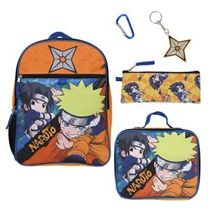 Sasuke Vs Naruto 5-Piece Youth Backpack Set
