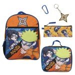 Sasuke Vs Naruto 5-Piece Youth Backpack Set