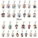 Genshin Impact Keychain Set - 29 Cute Designs