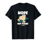 Snorlax Says Nope T-Shirt - Pokémon Style