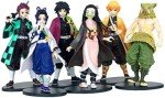 DEENRU 6-Piece Demon Slayer Figure Set