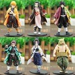 DEENRU 6-Piece Demon Slayer Figure Set