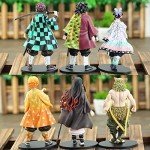DEENRU 6-Piece Demon Slayer Figure Set