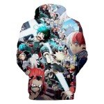 Boku No Hero Colorful Hoodie for Adults