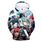 Boku No Hero Colorful Hoodie for Adults