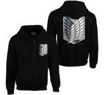 Attack on Titan Survey Corps Hoodie - Black X-Large