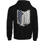 Attack on Titan Survey Corps Hoodie - Black X-Large