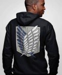 Attack on Titan Survey Corps Hoodie - Black X-Large