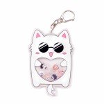 Cute Anime Cat Keychain for Bags and Accessories