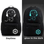 Anime Luminous Backpack with USB Charging Port