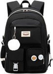 Kawaii Anime Girls’ Diamond School Backpack - Black