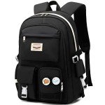 Kawaii Anime Girls’ Diamond School Backpack - Black