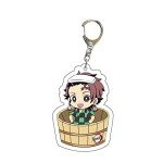 Cute Kawaii Anime Acrylic Keychain Set (4 Pcs)