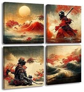 Japanese Samurai Wall Art - Anime Decor Poster