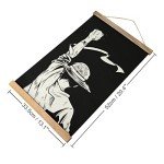 Anime Wall Hanging Scroll Art with Wooden Frame