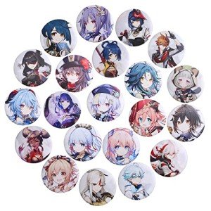 Genshin Impact 21-Pc Colorful Badge Set