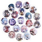 Genshin Impact 21-Pc Colorful Badge Set