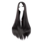 Long Black Straight Cosplay Wig - 40 Inch