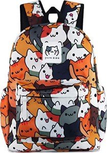 Cute Neko Atsume Anime Cat Laptop Backpack