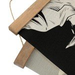 Anime Wall Hanging Scroll Art with Wooden Frame